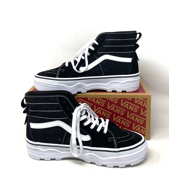 VANS Sentry Sk8-Hi WC Sneakers Women Skate Shoes Black Suede Canvas VN0A5KY5BA2 - Picture 4 of 8